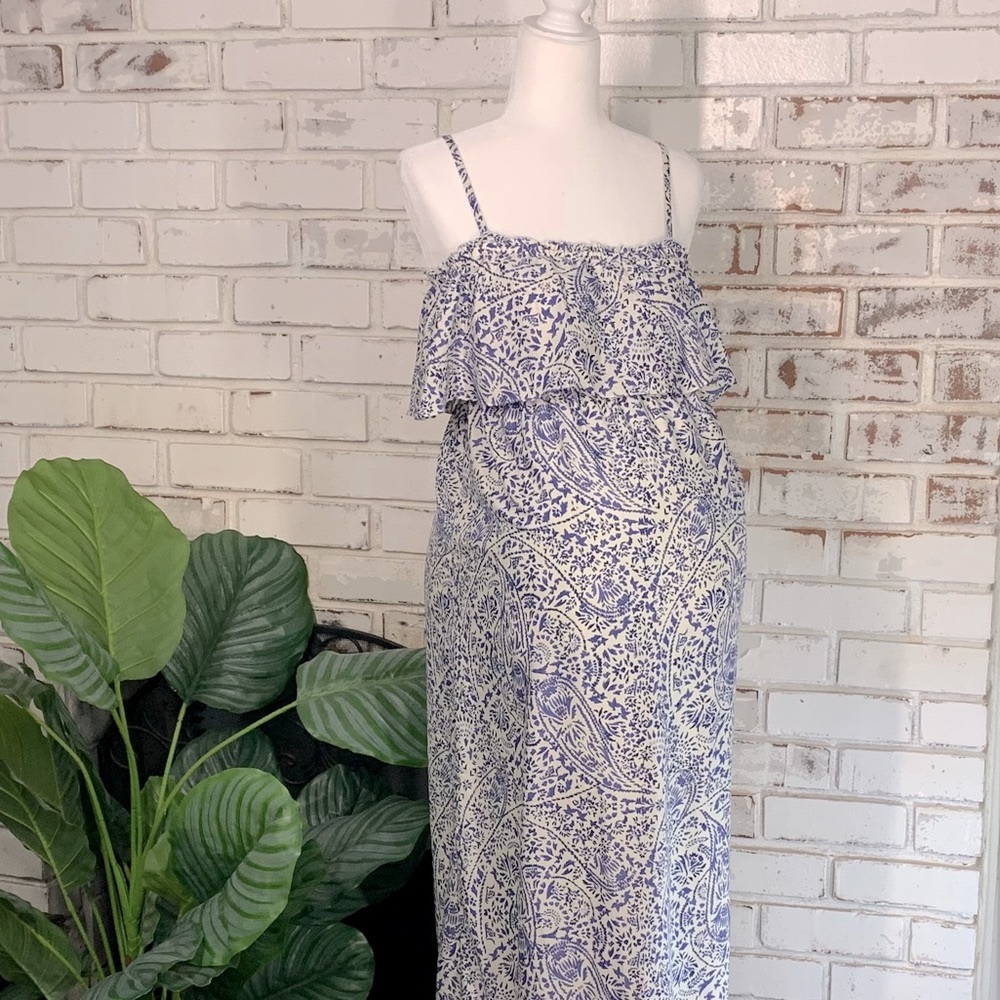 Motherhood Floral Print Maxi